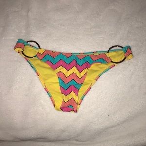 Colorful chevron swimsuit bottoms
